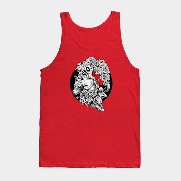 Dreadlock gir Tank Top by WelinthonNommo